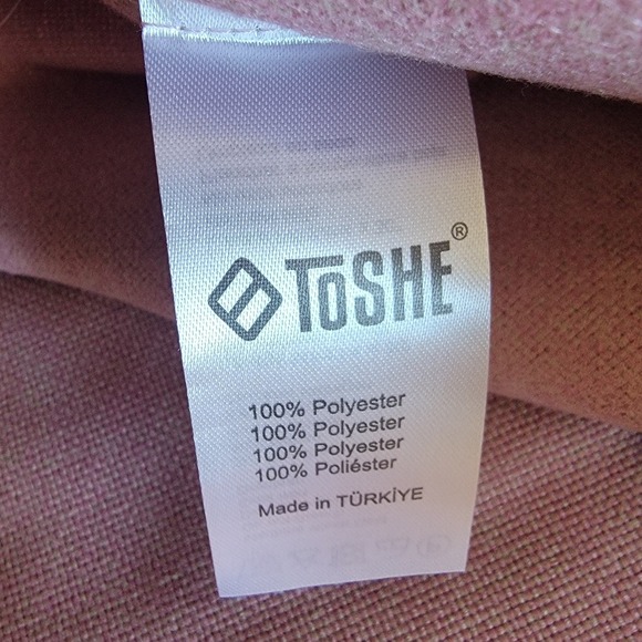 TOSHE Rustic Powder Mauve Pillow Covers 16x16 Set of 2 Decorative Throw NEW - Picture 7 of 9